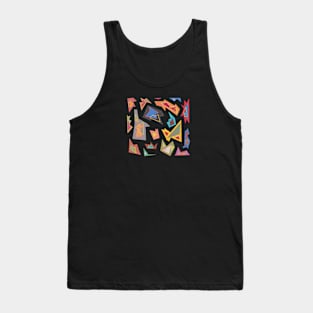 Retro Geometric Shapes Tank Top